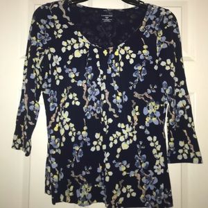 Lands End 3/4 sleeve top